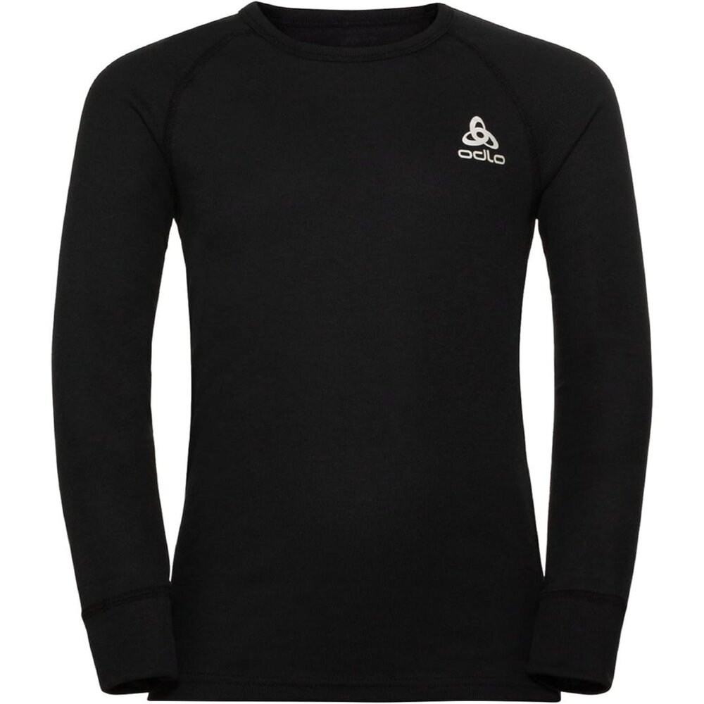 ODLO Kids Active Warm ECO Baselayer Top Black Size 128 Small 8-9 New